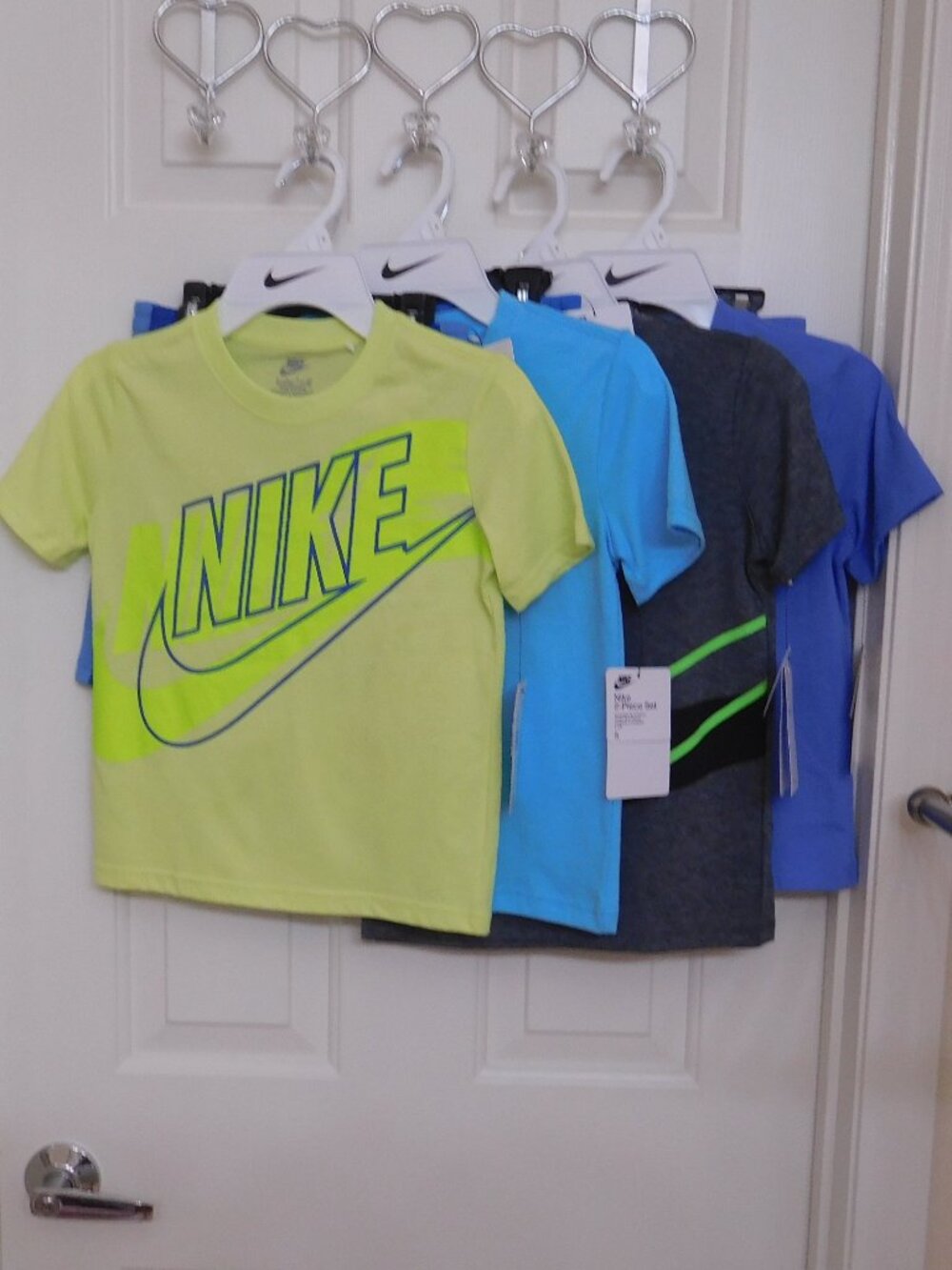NWT 4 Nike Sets 2pc Shirt & Shorts Blue Green Gray Bundle sz 5